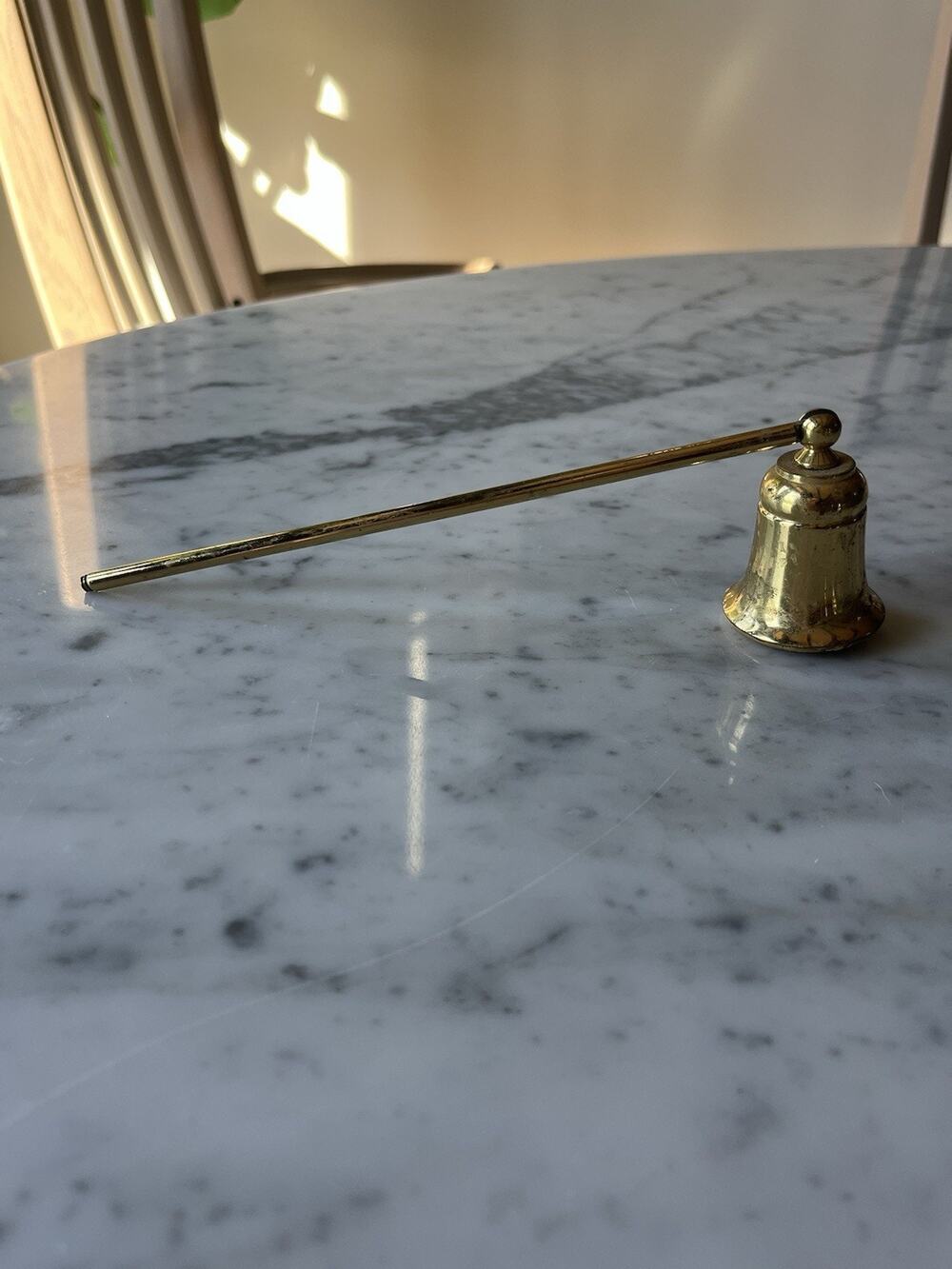 Gold Brass Bell-Shaped Candle Snuffer Classic for Pillar or Taper Candle